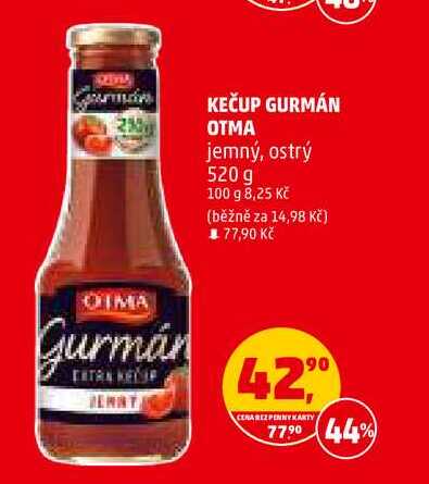 KEČUP GURMÁN OTMA jemný, 520 g