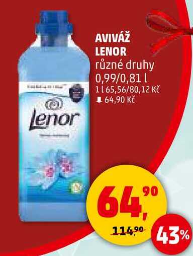 AVIVÁŽ LENOR různé druhy, 0,99/0,8 l