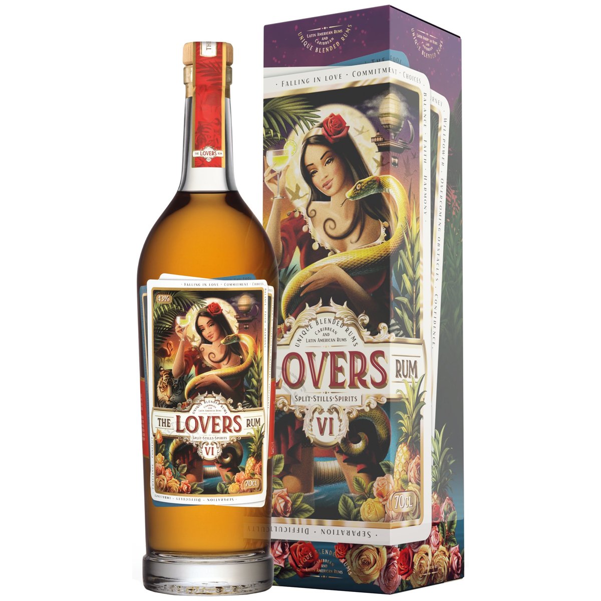 The Lovers Rum Gift Box 43 %