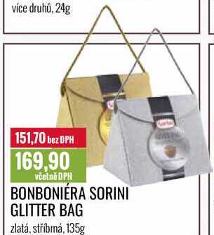 BONBONIÉRA SORINI GLITTER BAG 135g 