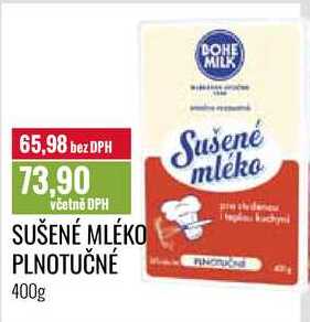 SUŠENÉ MLÉKO PLNOTUČNÉ 400g