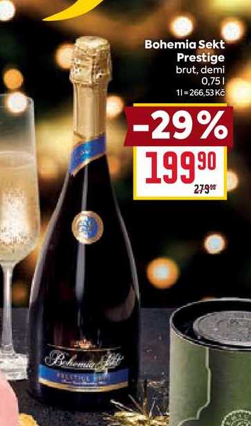 Bohemia Sekt Prestige brut, demi 0,75l