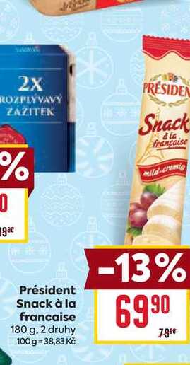 Président Snack à la francaise 180 g