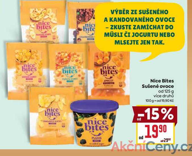 Nice Bites Sušené ovoce od 125 g 