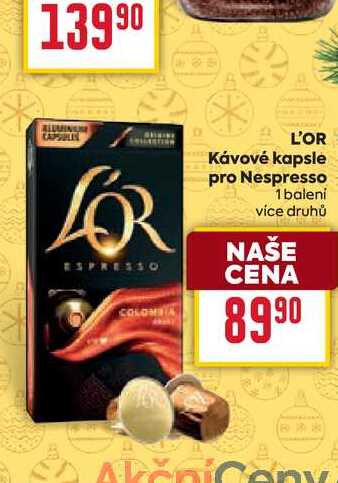 L'OR Kávové kapsle pro Nespresso 1 balení 