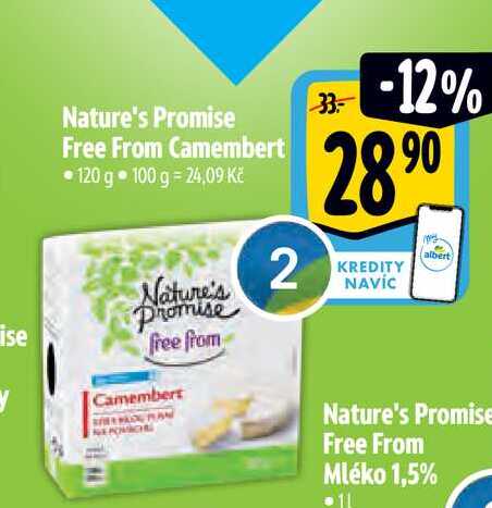  Nature's Promise free from Camembert  120 g