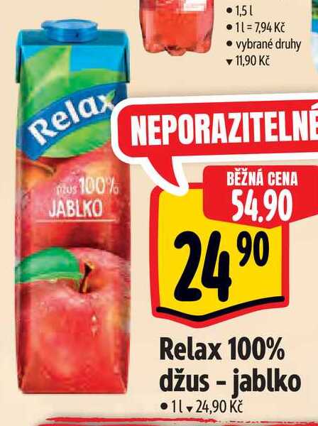 Relax  džus jablko 1 l