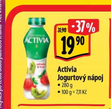  Activia Jogurtový nápoj • 280 g  