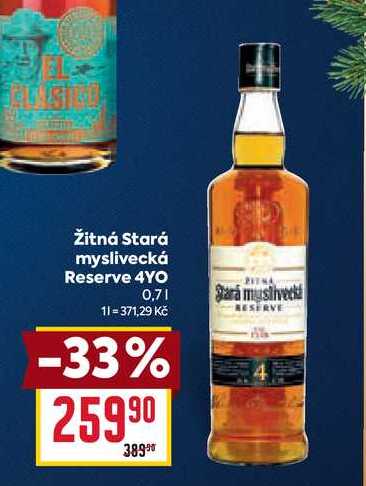 Žitná Stará myslivecká Reserve 4YO 0,7l