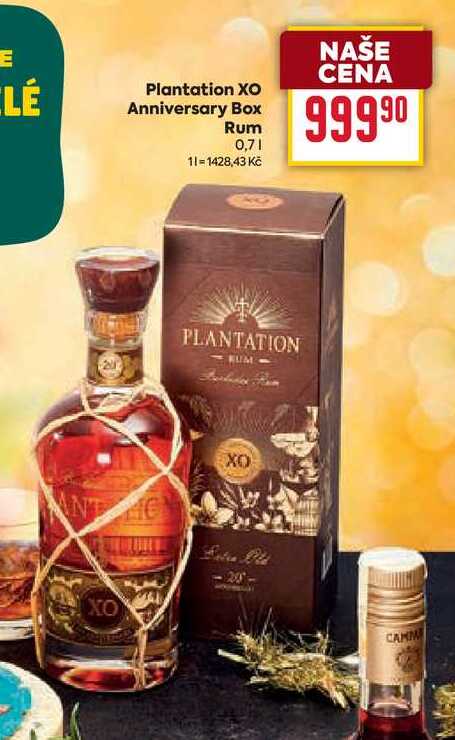 Plantation XO Anniversary Box Rum 0,7l