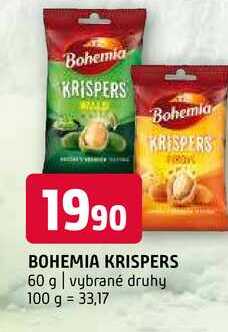 Bohemia krispers 60 g vybrané druhy 