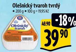 Olešnický tvaroh tvrdý, 200 g 