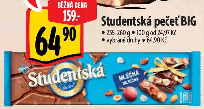 Studentská pečeť BIG, 235-260 g 