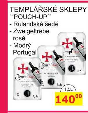 TEMPLÁŘSKÉ SKLEPY "POUCH-UP 1,5L