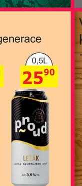 PROUD - ležák 0,5L plech