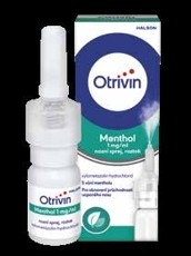 Otrivin Menthol 1 mg/ml nosní sprej, roztok 10 ml