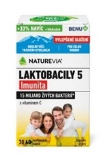 NatureVia® Laktobacily 5 Imunita 40 rostlinných kapslí