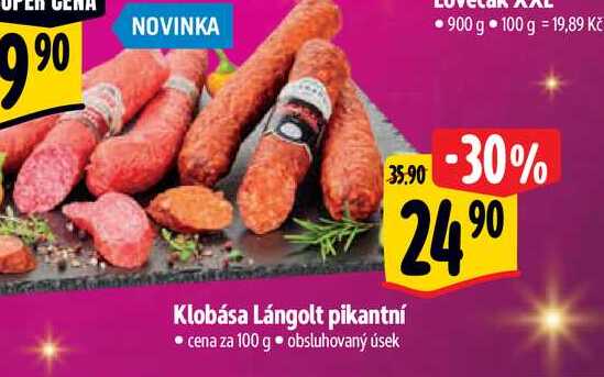   Klobása Lángolt pikantní  100 g