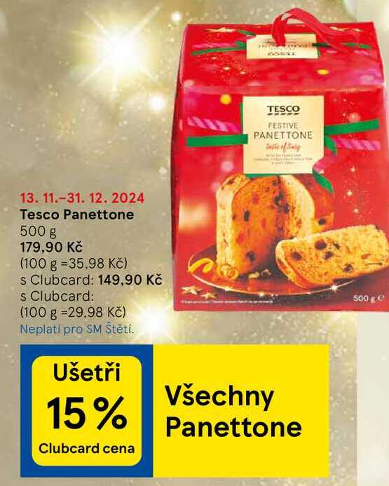 Tesco Panettone, 500 g 