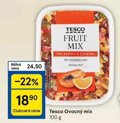 Tesco Ovocný mix, 100 g 