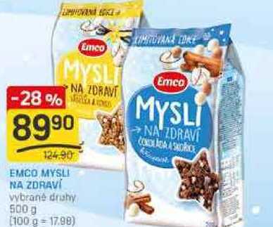 EMCO MYSLI NA ZDRAVÍ NA ZDRAVÍ vybrané druhy 500 g 