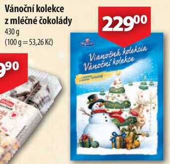 Vánoční kolekce z mléčné čokolády, 430 g 