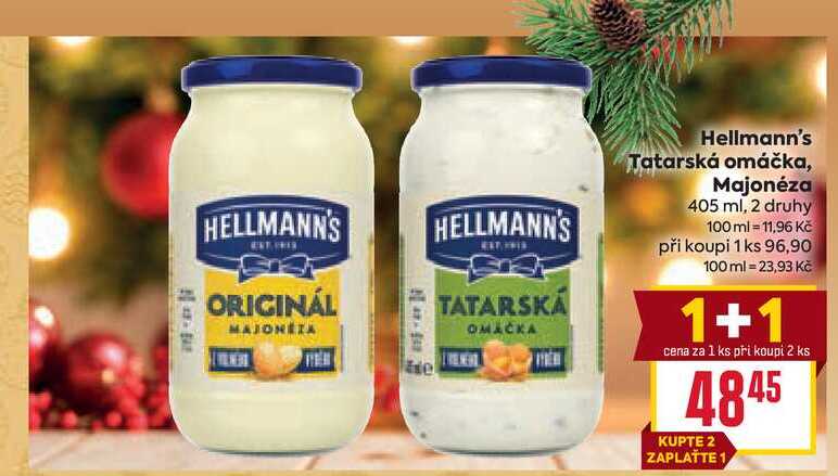 Hellmann's Tatarská omáčka, Majonéza 405 ml