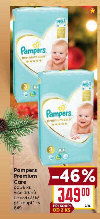 Pampers Premium Care od 38 ks