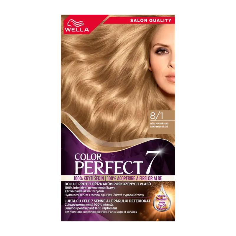 Wella Barva na vlasy Color Perfect 8/1 light a.blond, 1 ks