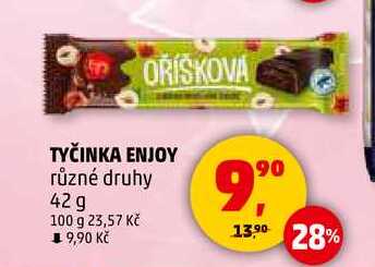 ORISKOVA TYČINKA ENJOY různé druhy, 42 g 