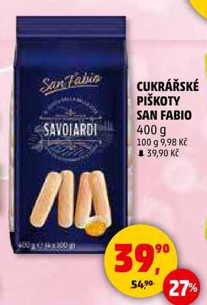 CUKRÁŘSKÉ PIŠKOTY SAN FABIO, 400 g