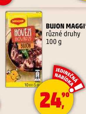 BUJON MAGGI různé druhy, 100 g 