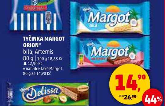 TYČINKA MARGOT ORION bílá, Artemis, 80 g