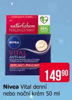 Nivea Vital denní nebo noční krém 50 ml 