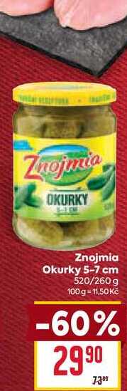 Znojmia Okurky 5-7 cm 520/260 g