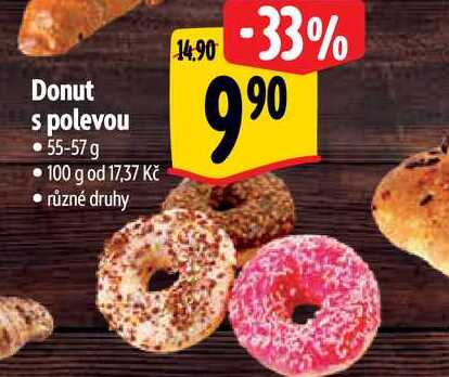 Donut s polevou 55-57 g 