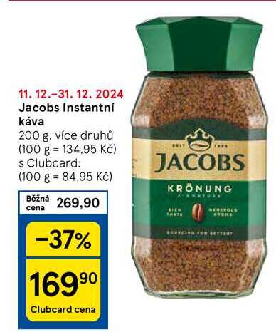 Jacobs Instantní káva, 200 g