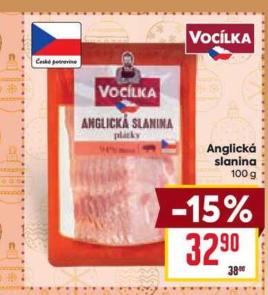 Anglická slanina 100g