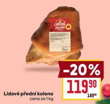 Lidové přední koleno cena za 1 kg 