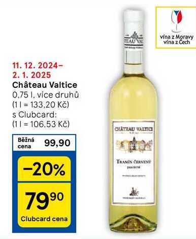 Château Valtice, 0.75 l, více druhů