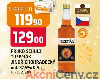 FRUKO SCHULZ TUZEMÁK JINDŘICHOHRADECKÝ vol. 37,5% 0,5l