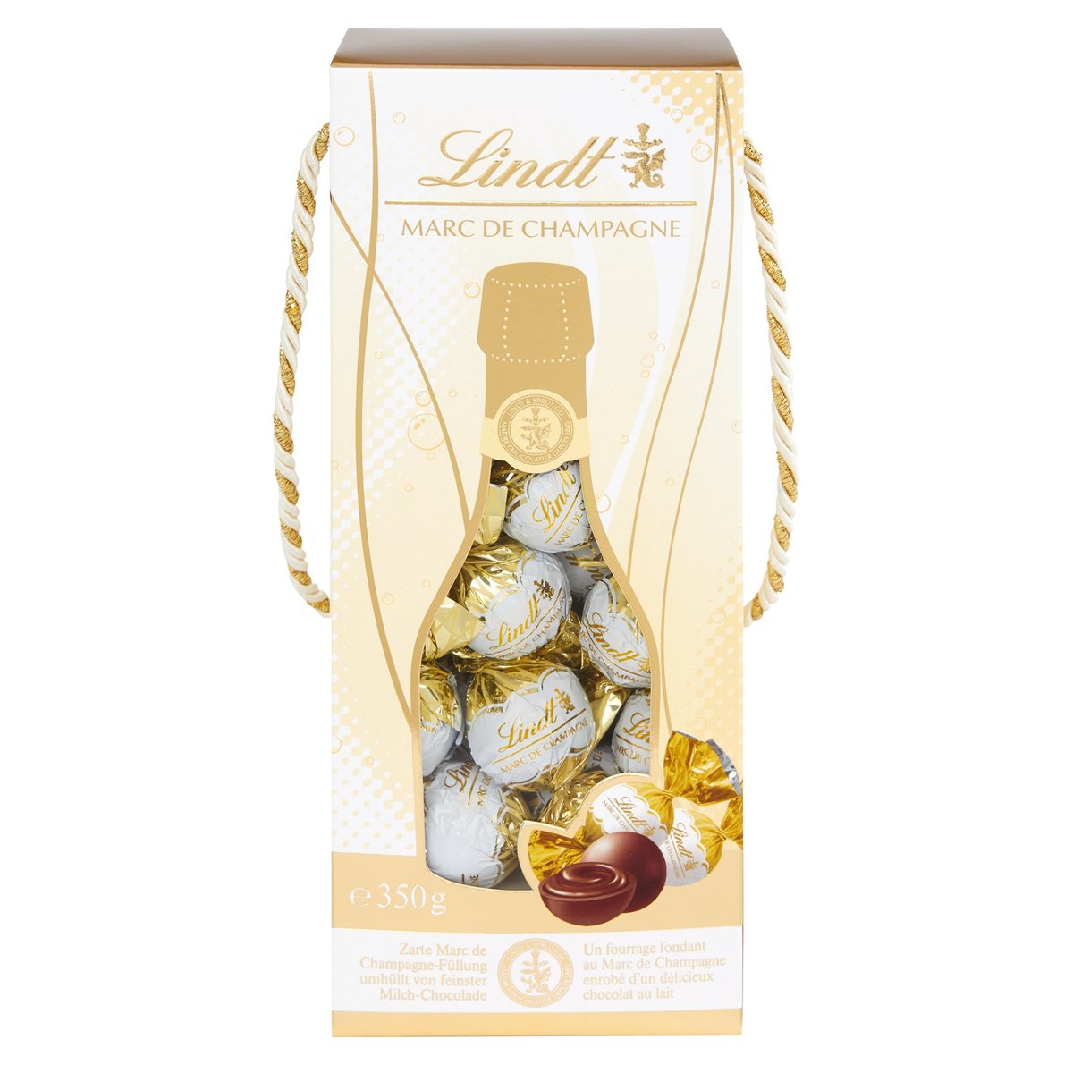 Lindt LINDOR Dárkový Box pralinek Marc de Champagne