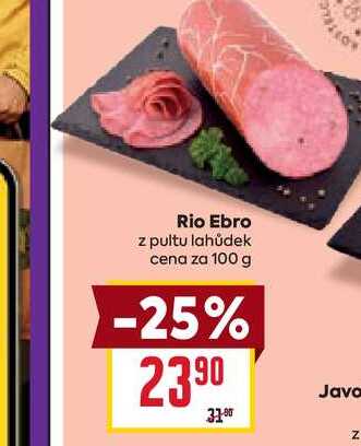 Rio Ebro z pultu lahůdek cena za 100 g