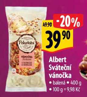 Albert Sváteční vánočka, 400 g