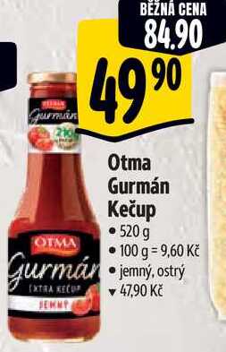 Otma Gurmán Kečup, 520 g