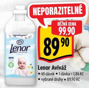 Lenor Aviváž, 49 dávek 