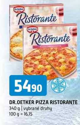 Dr. Oetker Pizza Ristorante, vybrané druhy 340g