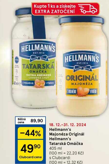 Hellmann's Majonéza Originál, 405 ml