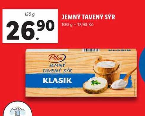 JEMNÝ TAVENÝ SÝR, 150 g 