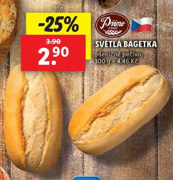 SVĚTLÁ BAGETKA, 65 g